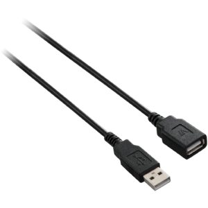 V7 USB2.0 A TO A EXT CABLE 1.8M BLACK M/F V7E2USB2EXT-1.8M 0662919033342