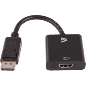 V7 DISPLAYPORT TO HDMI ADAPTER BLACK 1080P CONVERTER M/F CBLDPHD-1E 0662919069587