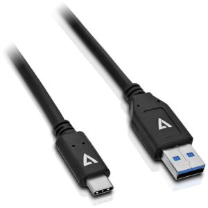 V7 USB 2.0 A TO USB-C CABLE 1M BLK 480MBPS 3A PWR AND DATA CABLE V7U2C-1M-BLK-1E 0662919088786