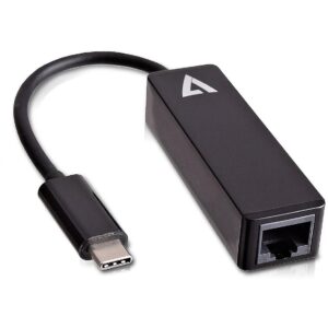 V7 USB-C TO ETHERNET ADAPTER BLACK .IN V7UCRJ45-BLK-1E 0662919089219