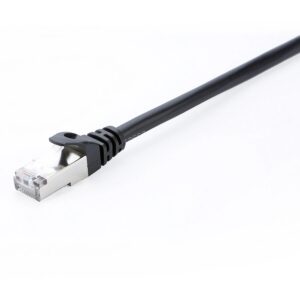 V7 CAT6 ETHERNET BLACK STP 1M RJ45 100 COPPER SNAGLESS V7CAT6STP-01M-BLK-1E 0662919099904