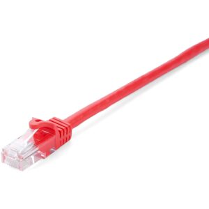 V7 CAT6 ETHERNET RED UTP 1M RJ45 100 COPPER SNAGLESS V7CAT6UTP-01M-RED-1E 0662919100457