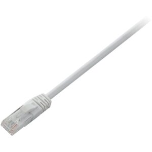 V7 CAT6 ETHERNET WHITE UTP 1M RJ45 100 COPPER SNAGLESS V7CAT6UTP-01M-WHT-1E 0662919100556