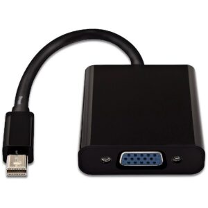 V7 MINI DP TO VGA BLACK ADAPTOR MINI DISPLAYPORT TO VGA BLK ADPT CBL-MV1BLK-5E 0662919104103