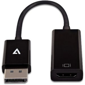 V7 DP TO HDMI BLACK ADAPTER SLIM BLACK 1080P CONVERTER M/F CBLDPHDSL-1E 0662919104158