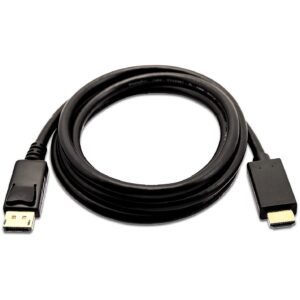 V7 DISPLAYPORT 2 HDMI 2M 6.6FT 6FT DP TO HDMI 2M 4K OUT CABLE V7DP2HD-02M-BLK-1E 0662919104189