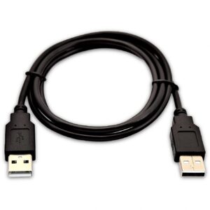 V7 2.0 USB A TO USB A 1M 3.3FT 3FT MALE A TO MALE A DATA V7USB2AA-01M-1E 0662919104202