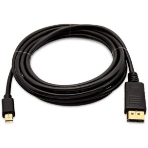 V7 MINI DP TO DISPLAYPORT 3M 10FT MDP 2 DP 4K OUTPUT M/M V7MDP2DP-03M-BLK-1E 0662919104233