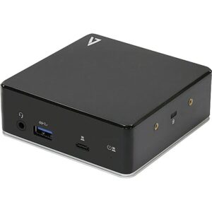 V7 USB-C PD UNIVERSAL DOCK 2X HDMI 1080P COMBO AUDIO GB ETHERNET UCDDS1080P 0662919106954