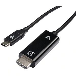 V7 USB-C TO HDMI CABLE 1M BLACK BLACK USB-C VIDEO CABLE V7UCHDMI-1M 0662919111644