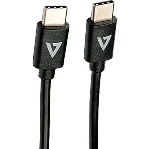 V7 USB-C 2.0 CABLE 480MB 2M BLACK BLACK DATA AND POWER CABLE V7USB2C-2M 0662919111910