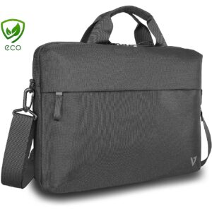 V7 16IN ECOFRIENDLY RPET BRIEFCASE TOPLOAD PROFESSIONAL BLACK CTP16-ECO2 0662919117219