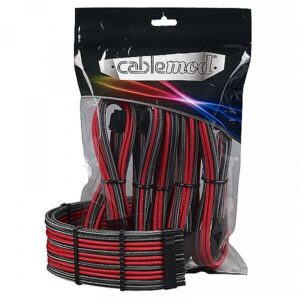 CableMod PRO ModMesh Cable Extension Kit - carbon/rot CM-PCAB-BKIT-NKCR-3PK-R 0716894288287