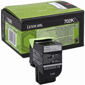 Lexmark Toner Lexmark 702K black |return | 1000 pgs | CS310dn / CS310n / CS410dn / CS410 70C20K0 0734646436649