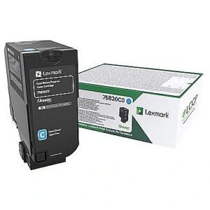 Lexmark Return Prgm Cyan Toner 10K 75B20C0 0734646645652