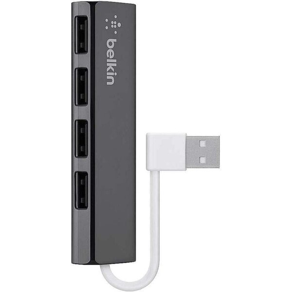 Belkin 4-port Slim USB Travel Hub F4U042BT 0745883671069