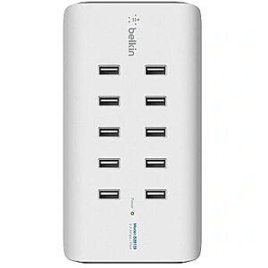 Belkin 10-PORT USB-CHARGING STATION 120W 2.4A PER PORT WHITE B2B139VF 0745883738069