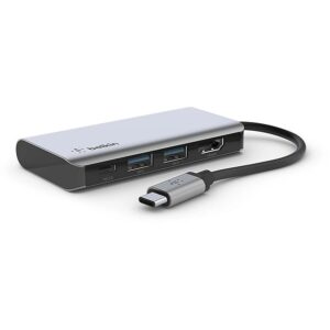 Belkin USB-C 4-IN-1 MULTIPORT ADAPTER AVC006BTSGY 0745883819805