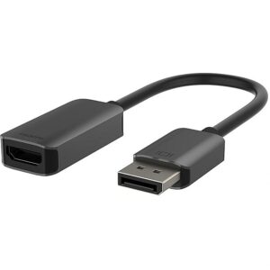 Belkin ACTIVE DISPLAYPORT TO HDMI ADAPTER 4K HDR BLACK/GRAY AVC011BTSGY-BL 0745883828081