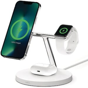 Belkin 3-IN-1 WIRELESS CHARGER FOR IPHONE 12/13 SERIES WITH MAGSAFE WIZ017VFWH 0745883836628