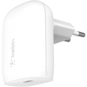 Belkin 30W USB-C PD PPS WALL CHARGER WHITE WCA005VFWH 0745883837618