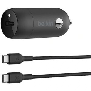 Belkin Car charger 30W PD PPS + cable usb-c CCA004bt1MBK-B6 0745883852376