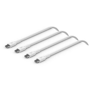 Belkin USB-C TO USB-C PVC WHITE 1M TWIN PACK CAB003BT1MWH2PK 0745883860227