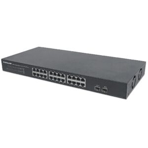 Intellinet Gigabit Ethernet switch 24x 10/100/1000 Mbps 2x SFP rackmount 19&apos;&apos; 561044 0766623561044