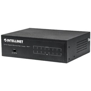 Intellinet Gigabit switch 8x 10/100/1000 Mbps RJ45 PoE/PoE+ 802.3at/af 60W VLAN 561204 0766623561204