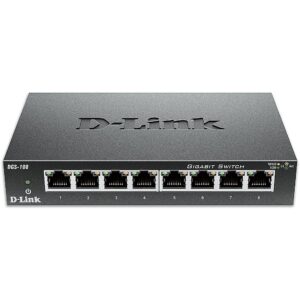 D-Link DGS‑108 8-Port Gigabit Unmanaged Desktop Switch DGS-108/E 0790069368240