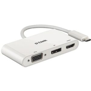 D-Link USB-C 3-PORT VIDEO ADAPTER HDMI & DISPLAYPORT + VGA DUB-V310 0790069450457