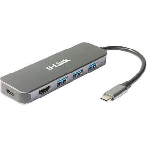 D-Link DUB-2333 USB-Hub mit HDMI und Ladefunktion 1x USB-C mit PD