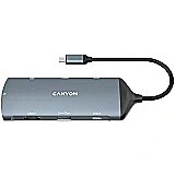 Canyon hub DS-15 8in1 4k USB-C Dark Grey CNS-TDS15