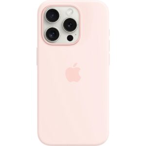 Apple iPhone 15 Pro Silicone Case with MagSafe - Light Pink MT1F3ZM/A 194253939870