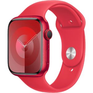 Apple Watch Series 9 GPS + Cellular 45mm (PRODUCT)RED Aluminium Case with (PRODUCT)RED Sport Band - S/M MRYE3ET/A 195949028434