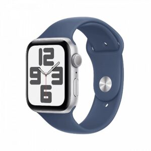 Apple Watch SE GPS 40 mm Silver Aluminium Case with Denim Sport Band - S/M MXEC3ET/A 195949642227