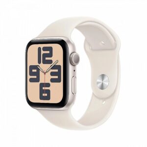 Apple Watch SE GPS 40 mm Starlight Aluminium Case with Starlight Sport Band - M/L MXEG3ET/A 195949643309