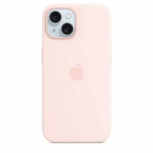 Apple Silicone case with MagSafe for iPhone 15 - light pink MXPH3ZM/A 195949690228