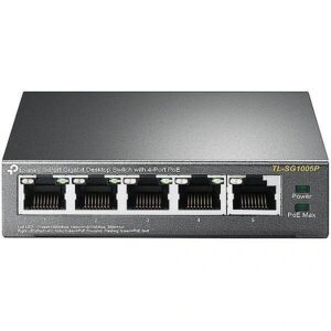 TP-LINK TL-SG1005P 5-Port Gigabit Desktop Switch with 4-Port PoE TL-SG1005P 2188189002794