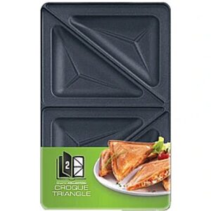 Tefal Triangle toasted sandwich set for Snack Collection XA800212 Dimensions (W x L) 13 x 22.5 cm