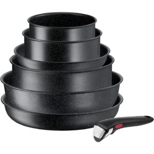 Tefal Ingenio Black Stone L3998702 7 el. czarny L3998702 3168430343641