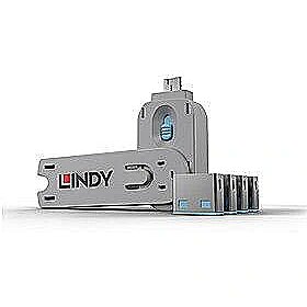 Lindy USB PORT BLOCKER 4PACK/BLUE 40452 4002888404525