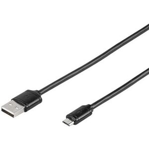 Vivanco cable microUSB - USB 1m