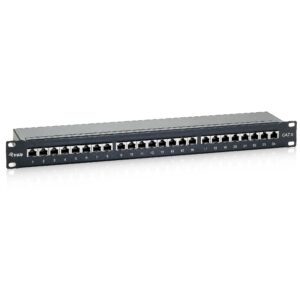 Equip Patchpanel CAT6 24 Port black 19" (1HE) 326424 4015867111567