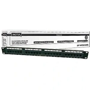 Digitus 19&apos;&apos; CAT6 patch panel 24-port UTP DN-91624U 4016032241553