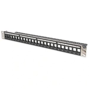 Assmann MODULAR PATCH PANEL SHIELDED 24-PORT COLOR BLACK DN-91411-LF 4016032338543