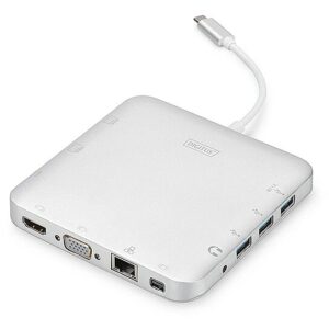 Assmann DIGITUS UNIVERSAL DOCK STATION USB-C 3.1 VGA SD HDMI SILVER DA-70863 4016032435396