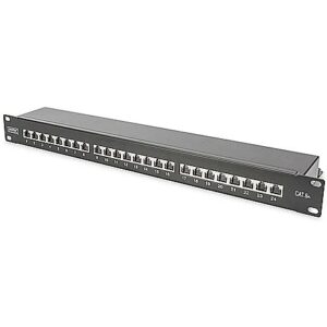 Assmann CAT6A CLASSEA PATCHPANEL 1U 24-PORT BLACK SHIELDED DN-91624S-EA-B 4016032440260