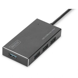 Assmann USB 3.0 OFFICE HUB 4-PORT INCL. 5V/2A POWER SUPPLY ALU DA-70240-1 4016032444244