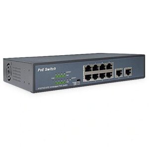 Assmann 8 PORT 2 UPLINKS 120W POE POWER BUDGET DN-95323-1 4016032457862